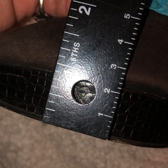 Stuart Weitzman  size 10 brown suede peep toe platform slingback - Picture 10 of 12